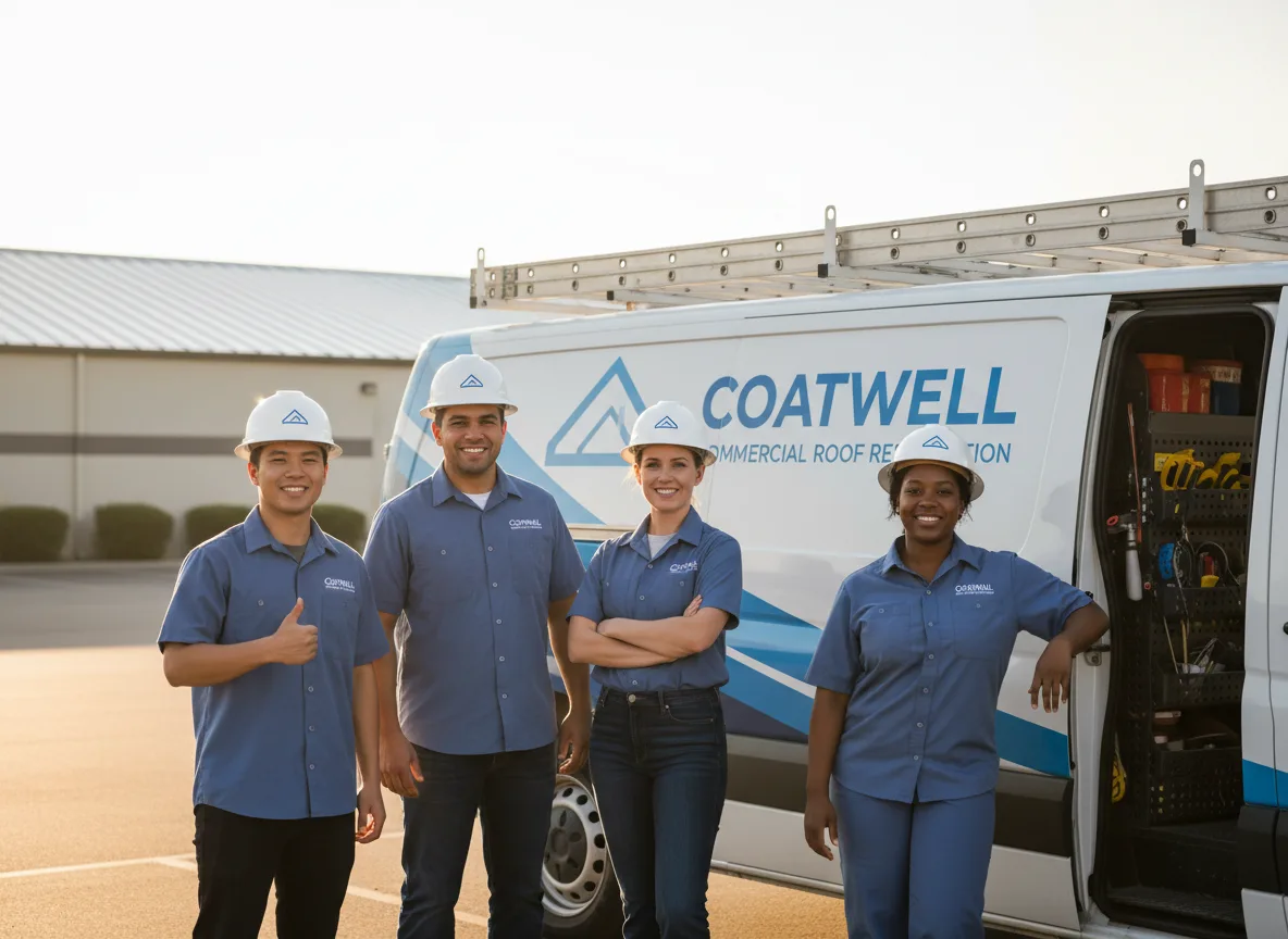 Commercial roof coating company in Gilbert, IA
