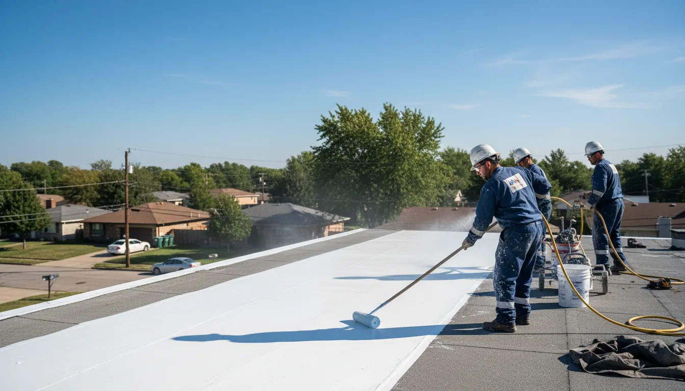 Commercial roof coating in Gilbert, IA near me